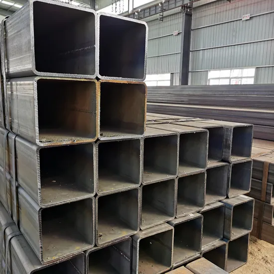 ERW S235jr S355jrh Q195 A36 Rectangular Gi Square Pipe Tube Carbon Welded Steel Pipeline Pipe for Building From China Factory