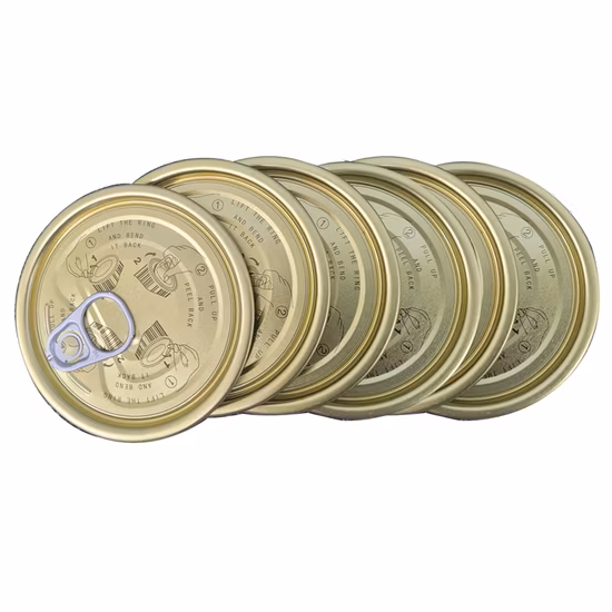 Hojalata #305 Tapa de hojalata de extremo abierto fácil de 80,3 mm Tapa de metal Tapa de fácil apertura para alimentos TFS/ETP Eoe Fabricante