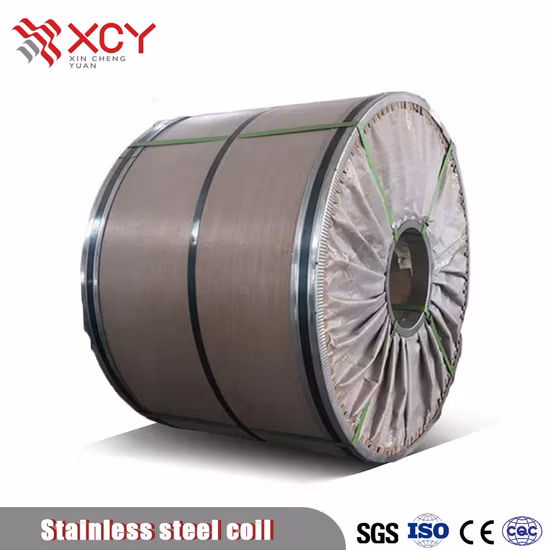 Bobina de acero inoxidable serie AISI ASTM SUS 304 304L 316 316L 0,5*1250 mm 0,4*1000 mm Bobina de material laminado en frío laminado en caliente Ss